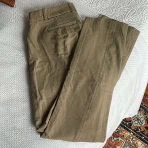 khaki slack pants